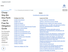 Tablet Screenshot of leyes-cl.com